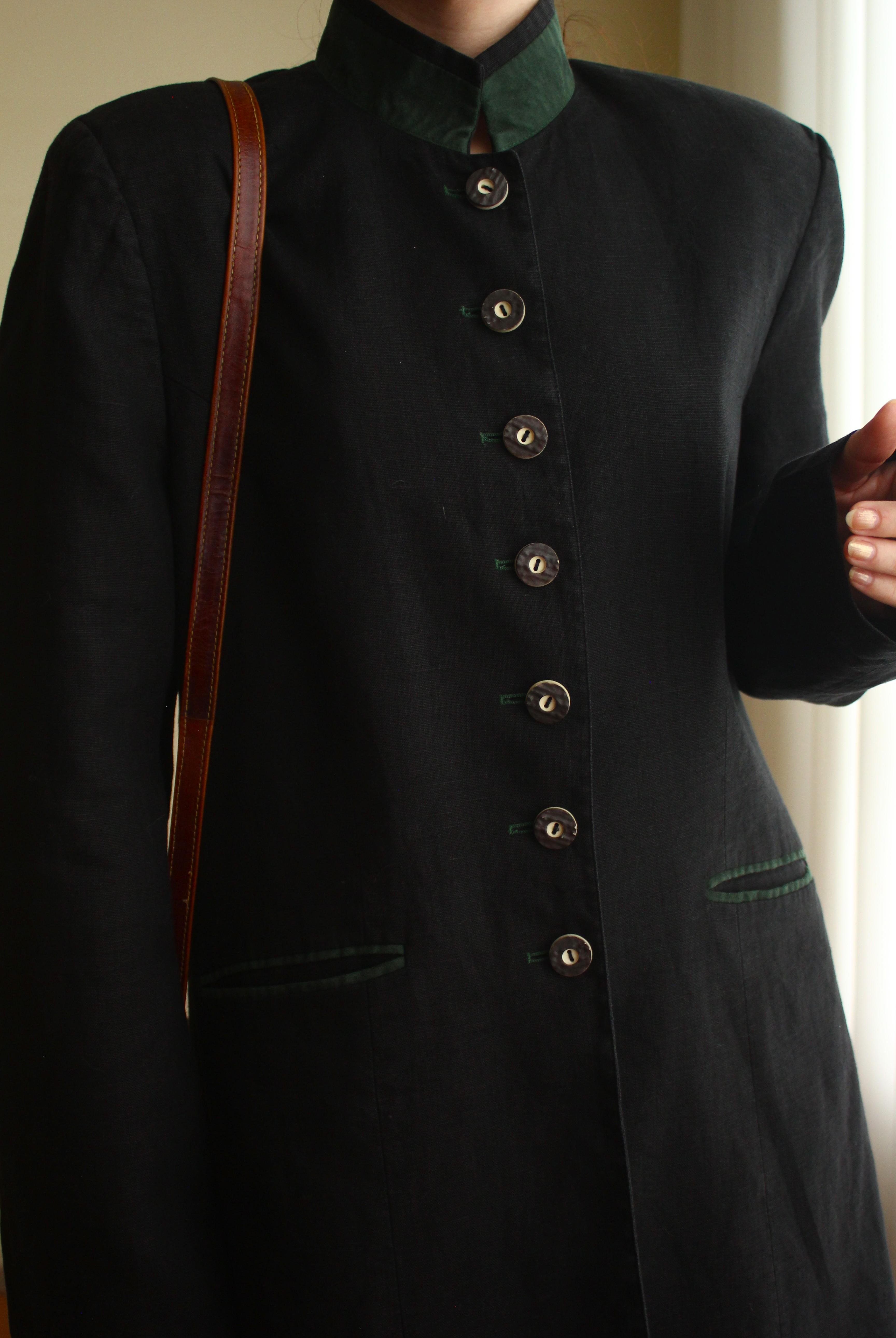 Vintage Keten Ceket