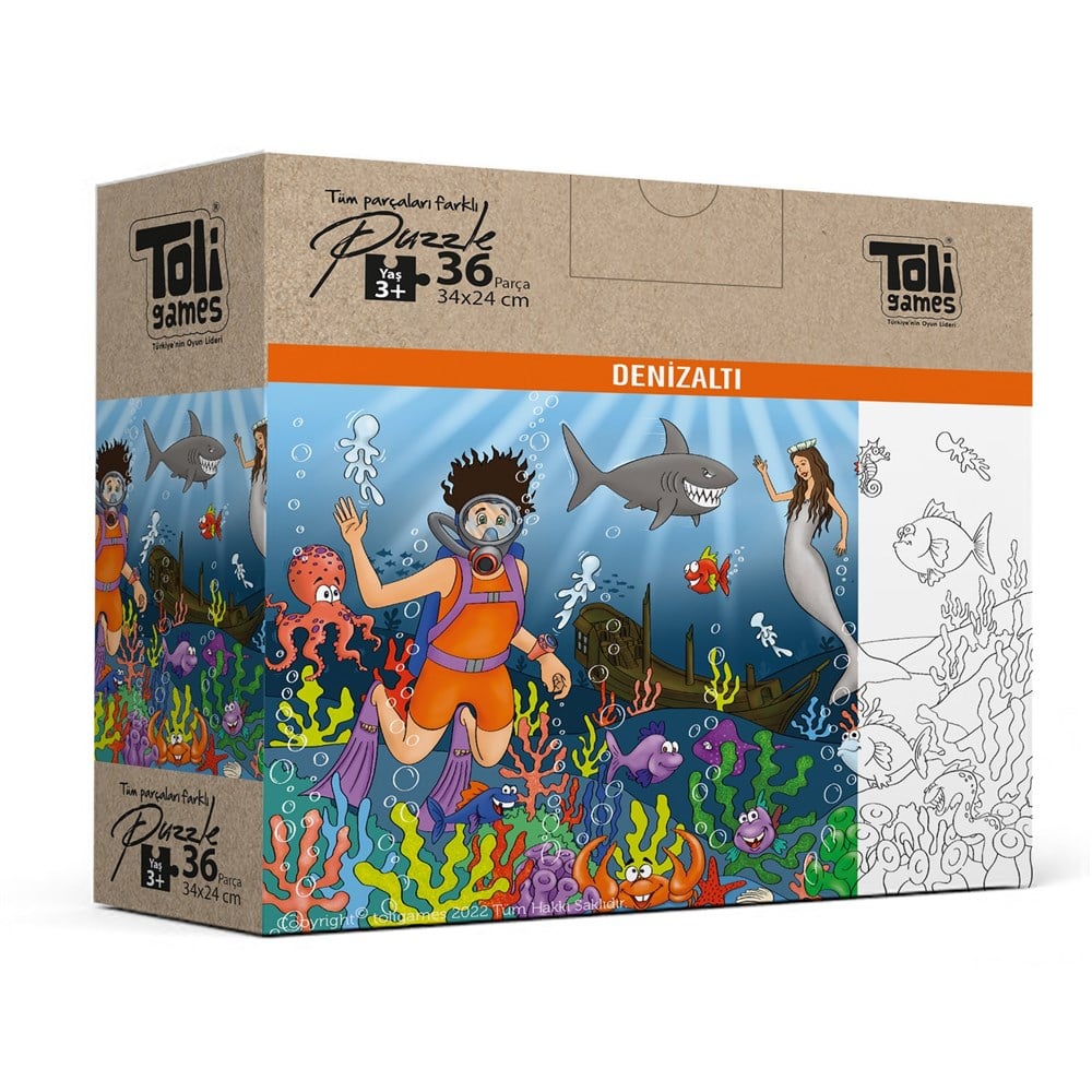 Denizaltı - 36 Parça Puzzle