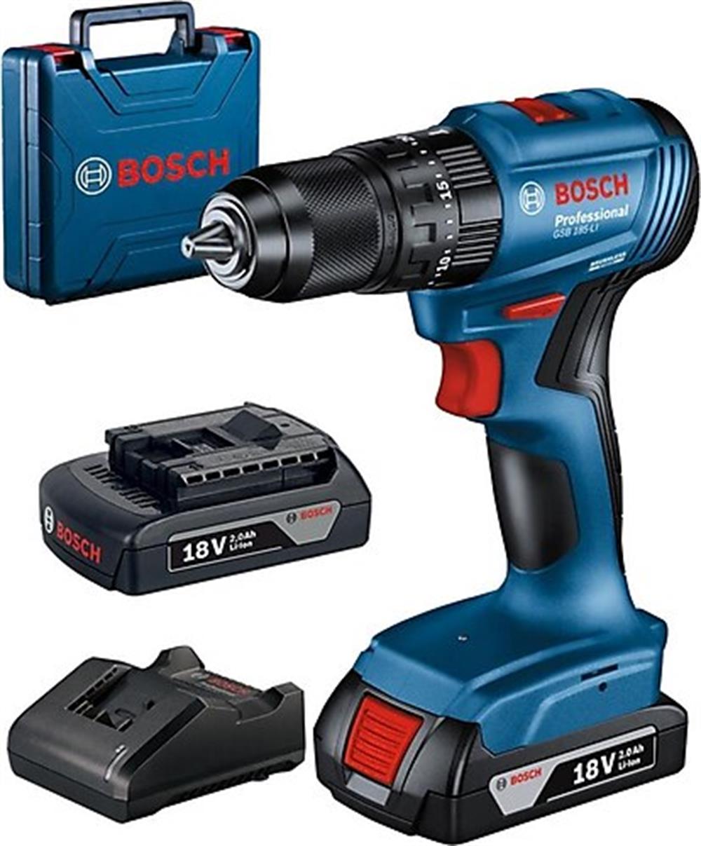 BOSCHVidalama Bosch Gsb 185-Li Akülü Darbeli Vidalama Matkap 2Ah.