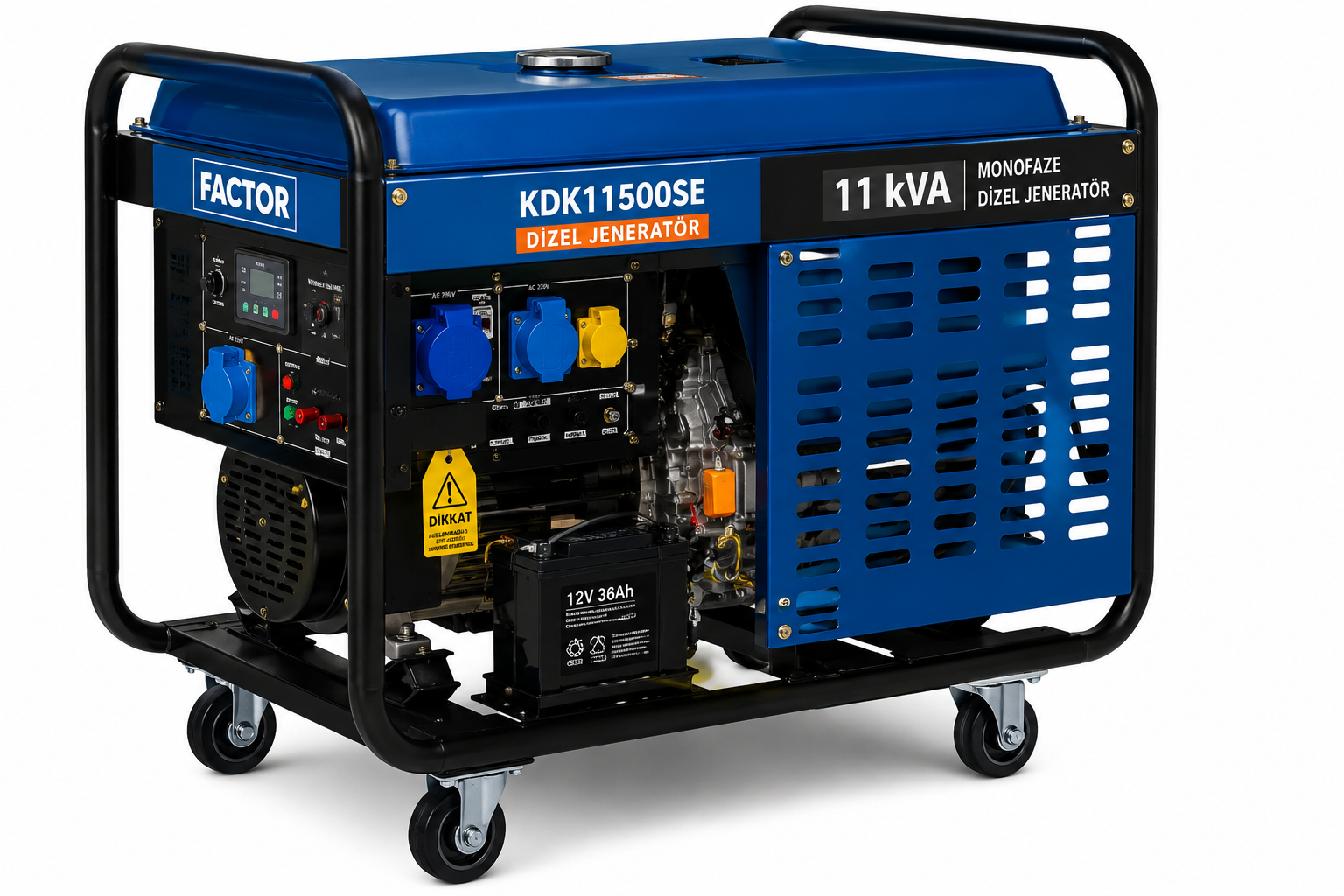 Factor KDK11500SE 11 kVA Dizel Jeneratör Monofaze | Blok Yapı Market