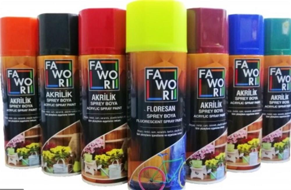 FAWORİSprey Boyalar Fawori Akrilik Sprey Boya Ral 1023 Krom Sarı 400 Ml