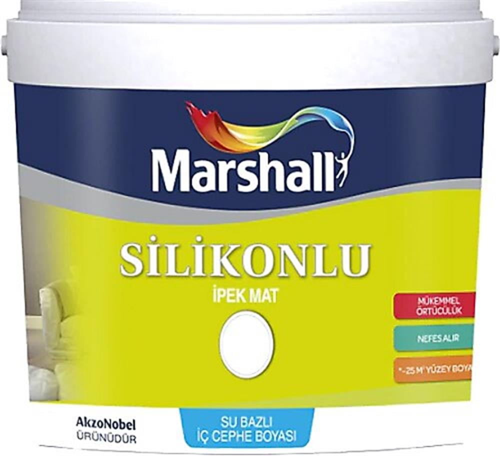 MARSHALLİç Cephe Marshall Silikonlu İpek Mat Bc Baz 2.5 Lt