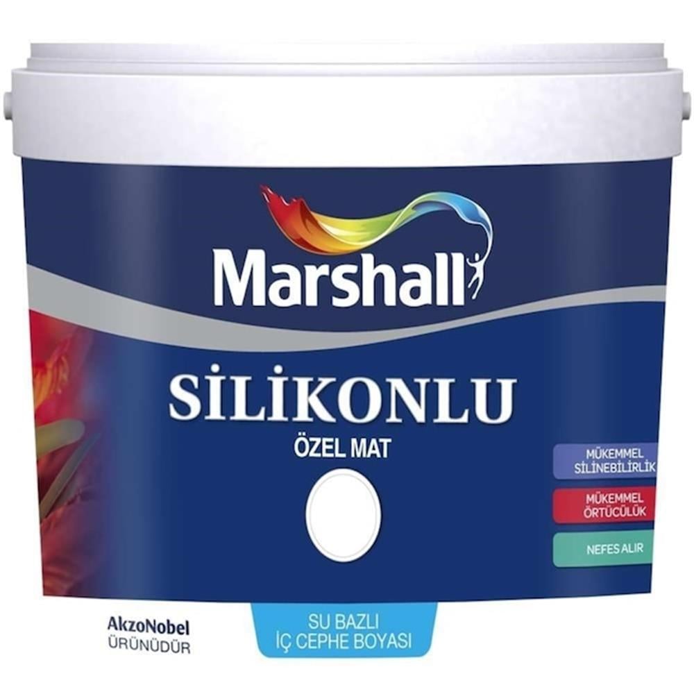 MARSHALLİç Cephe Marshall Silikonlu Mat Bm Baz 15 Lt