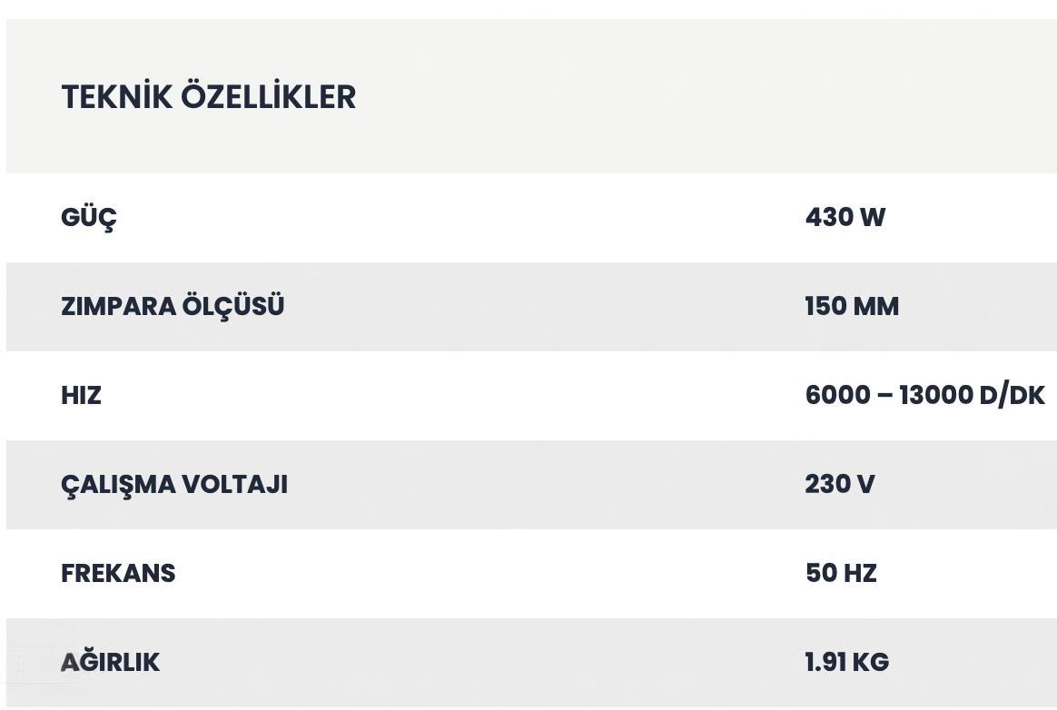 RTRMAXRTR Max Rtrmax Eksantrik Zımpara 430 W. 150 Mm.