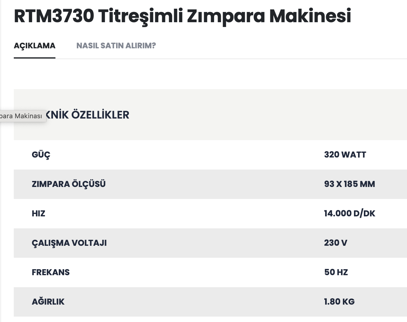 RTRMAXRTR Max Rtrmax Titreşimli Zımpara Makinesi 320W 115x230 Mm.