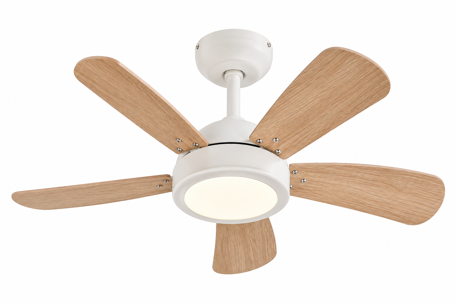 Vanti KCF310 30W LED'li Dekoratif Plastik Tavan Vantilatörü Açık Ahşap | Blok Yapı Market