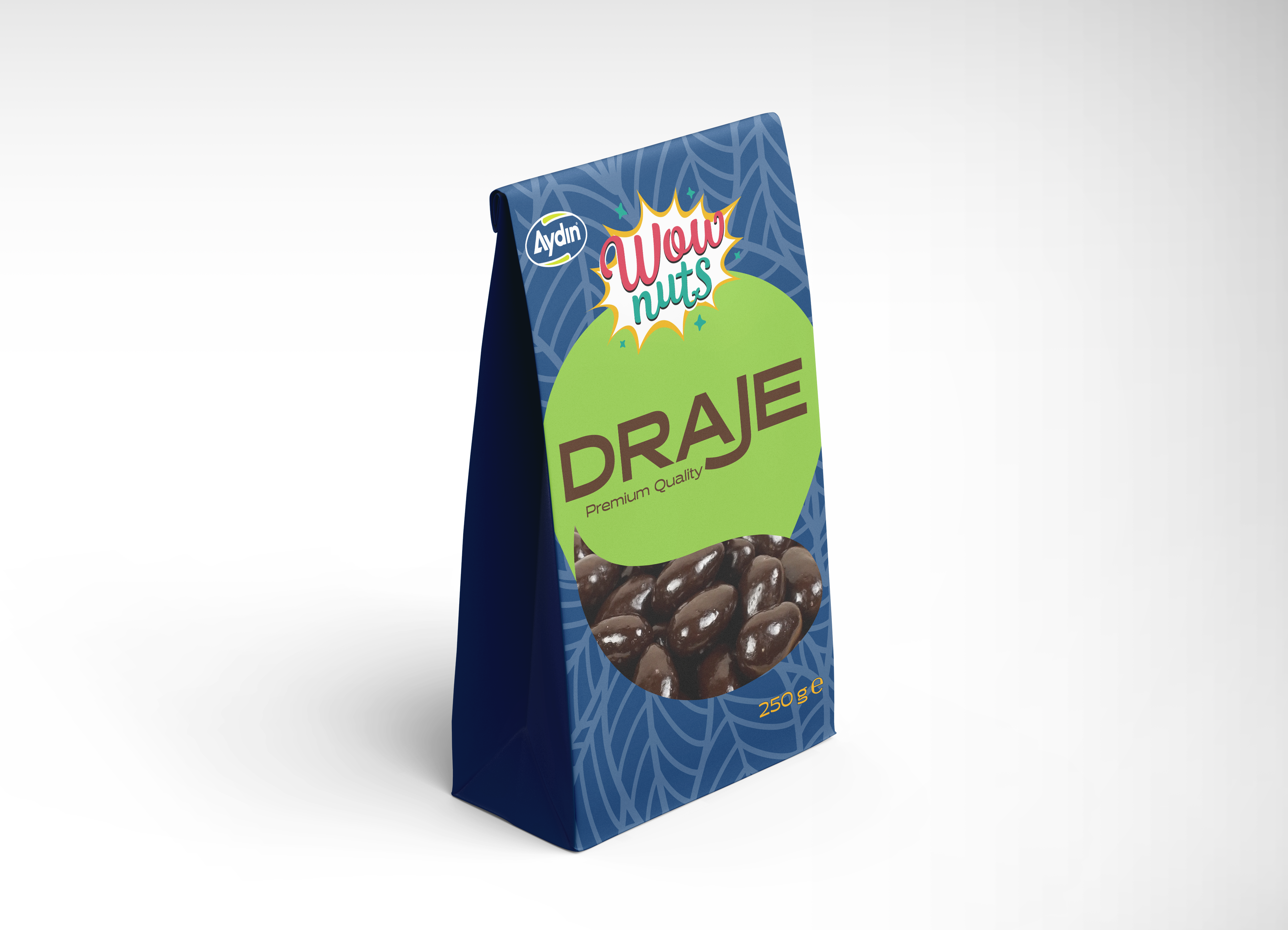 Aydın Kuruyemiş Bitter Çikolata Kaplı Badem Draje 250 Gr