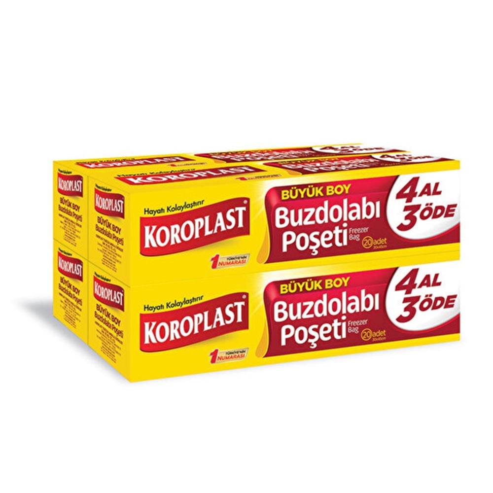 Koroplast Buzdolabı Poşeti 4al 3öde Büyük Boy