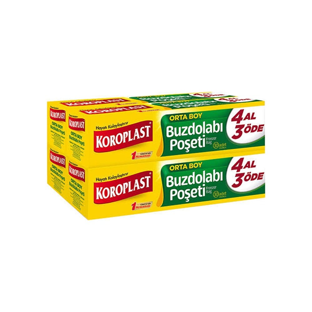 Koroplast Buzdolabı Poşeti 4al 3öde Orta Boy