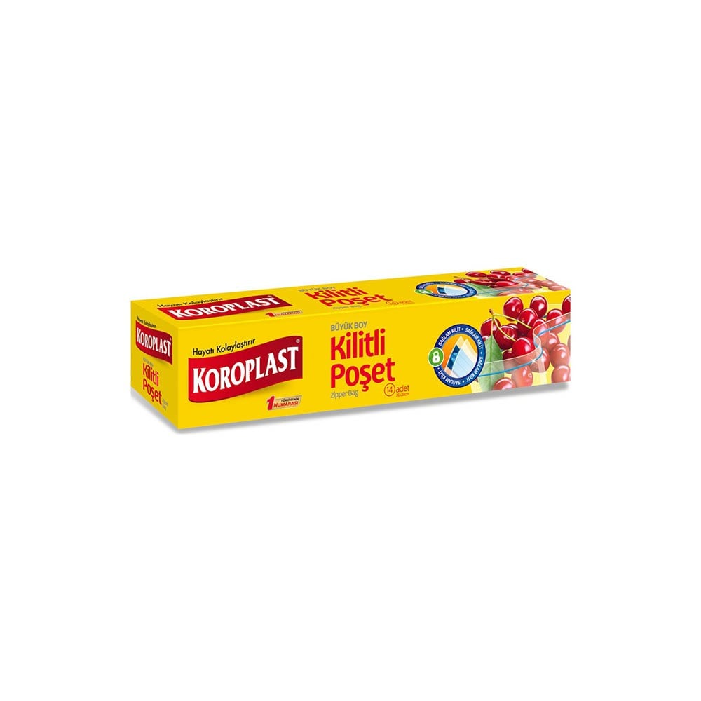 Koroplast Buzdolabı Poşeti Büyük Boy Kilitli