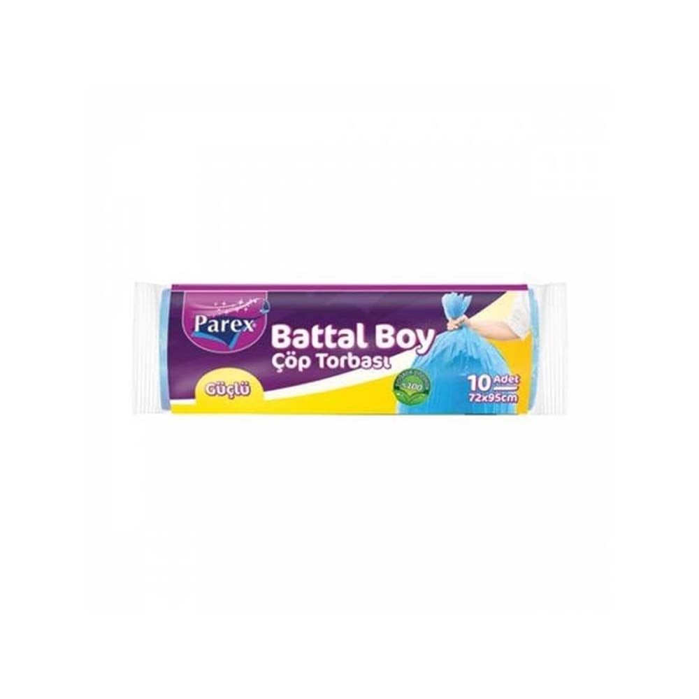 Parex Çöp Torbası Güçlü Battal 10 Adet 72x95