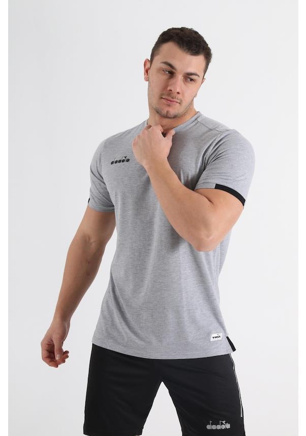 Diadora Venüs  Pamuklu Antrenman T-Shirt Gri