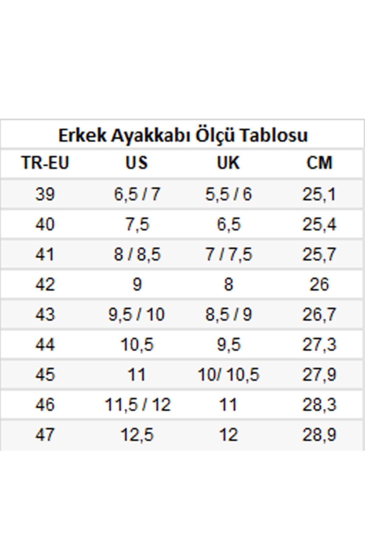 Zeplin Sneaker Erkek Spor Ayakkabı Siyah / Beyaz