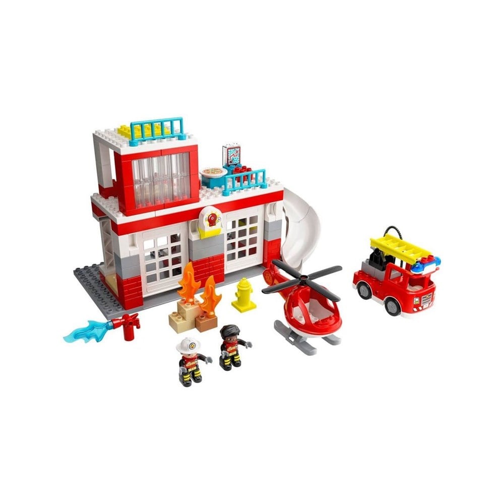 10970 Lego Duplo İtfaiye Merkezi ve Helikopter, 117 parça +2 yaş