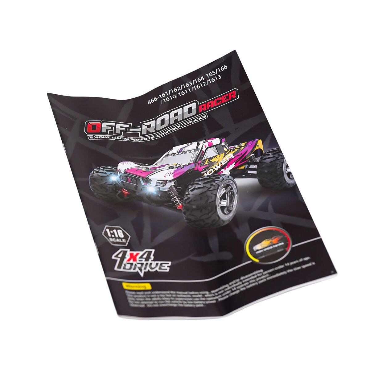 866-1612 1:16 Kumandalı 70 km/h Monster Truck 4x4