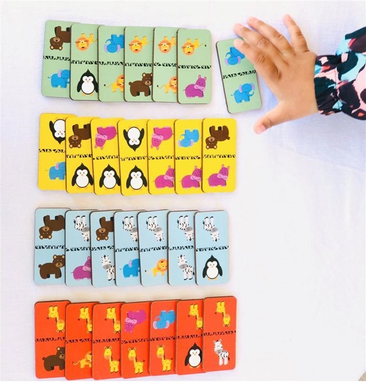 Rossie Ahşap Eşleştirme Oyunu - Domino Game