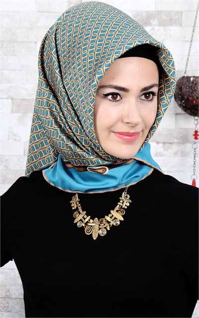 102-0019-08 U.S POLO ASSN EŞARP TURKUAZ