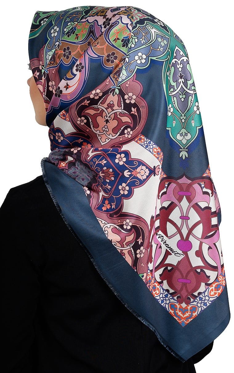 Piramit Tafta Dijital Eşarp 1910-1