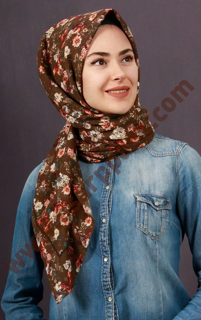 %100 Pamuk Şal Eşarp 1039-3