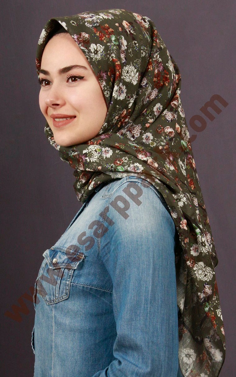 %100 Pamuk Şal Eşarp 1039-5