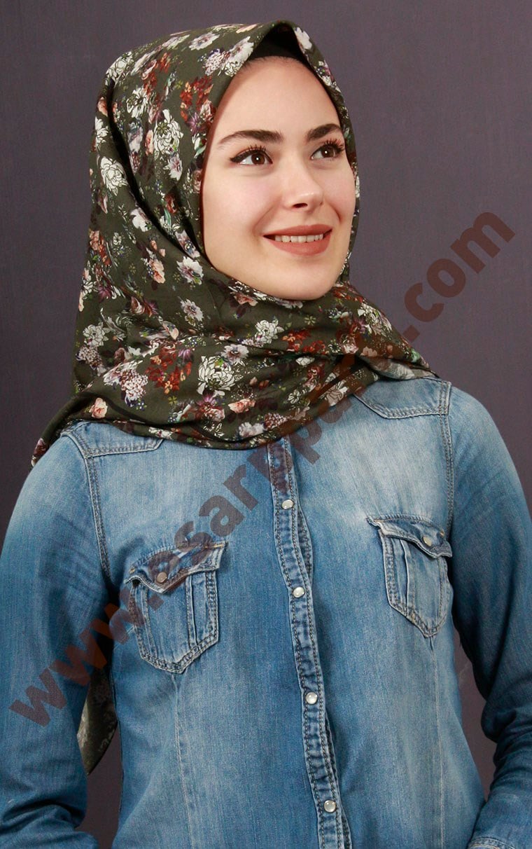 %100 Pamuk Şal Eşarp 1039-5