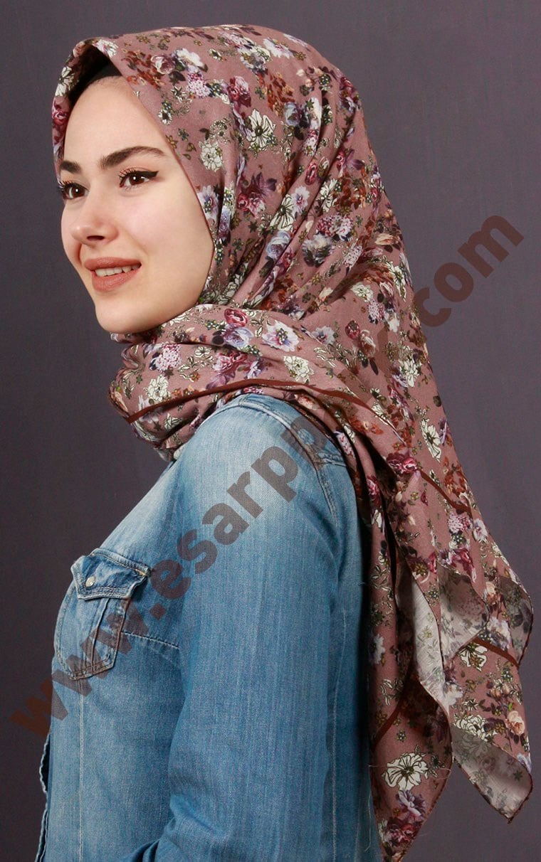 %100 Pamuk Şal Eşarp 1039-6