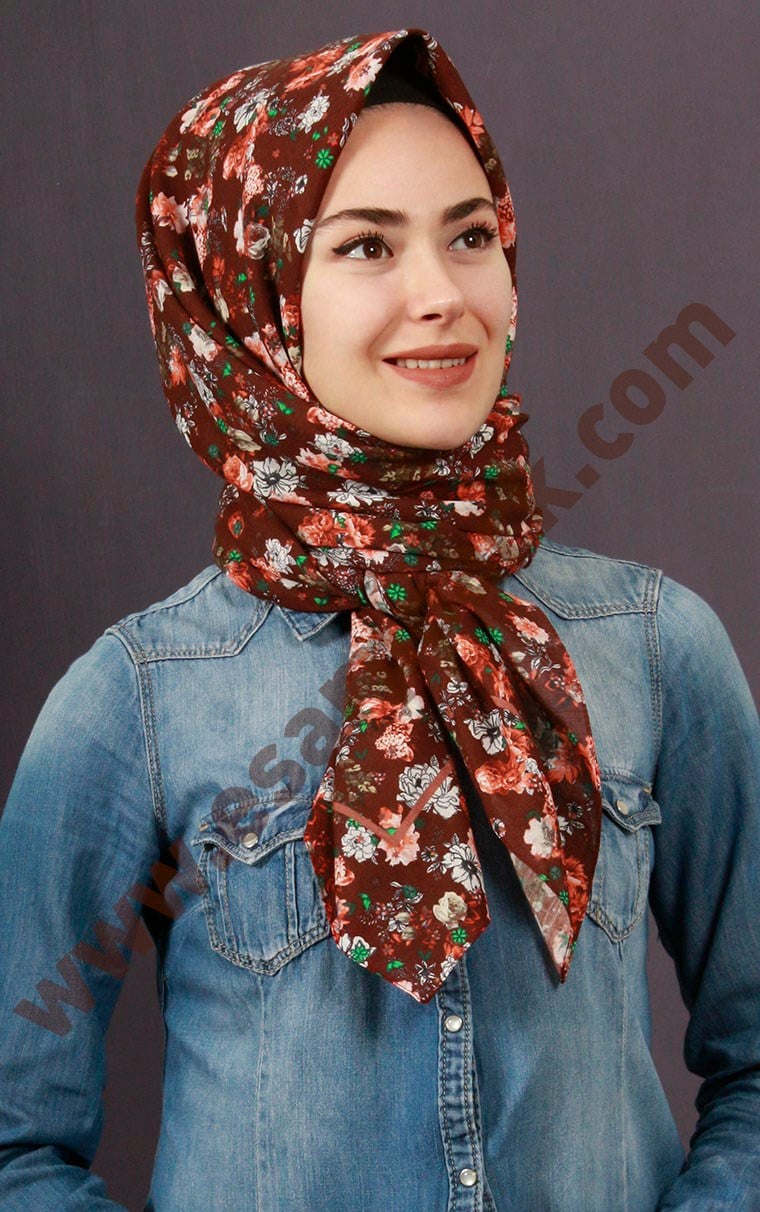 %100 Pamuk Şal Eşarp 1039-7