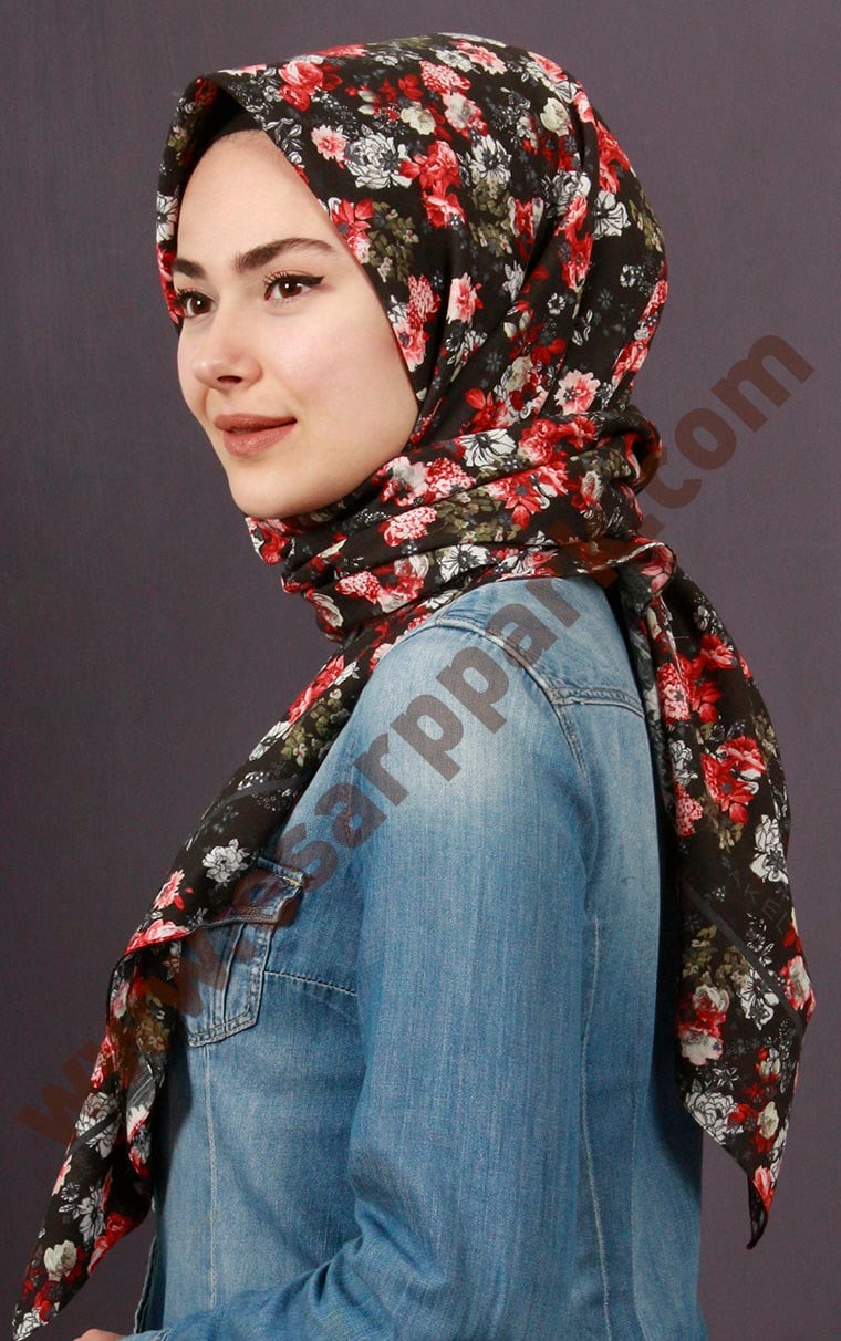 %100 Pamuk Şal Eşarp 1039-8