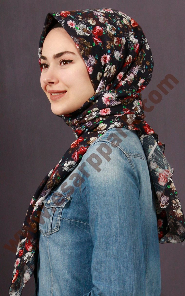 %100 Pamuk Şal Eşarp 1039-9