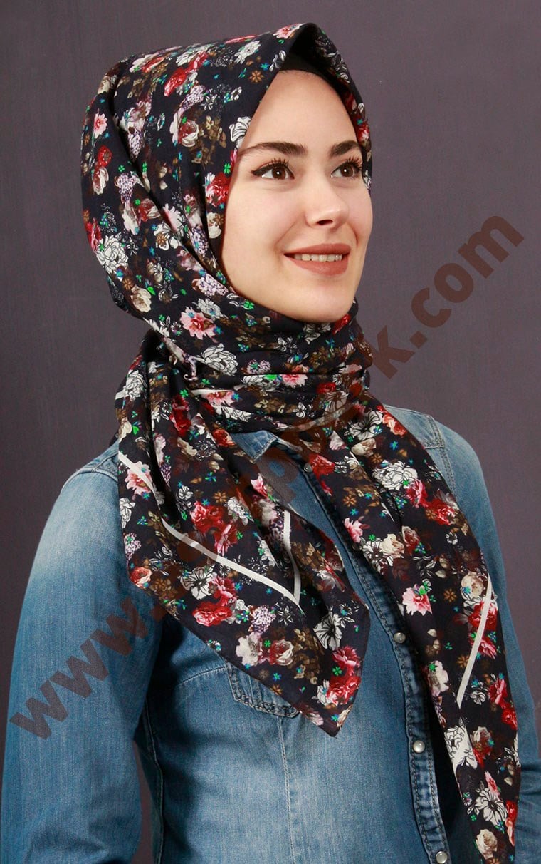 %100 Pamuk Şal Eşarp 1039-9