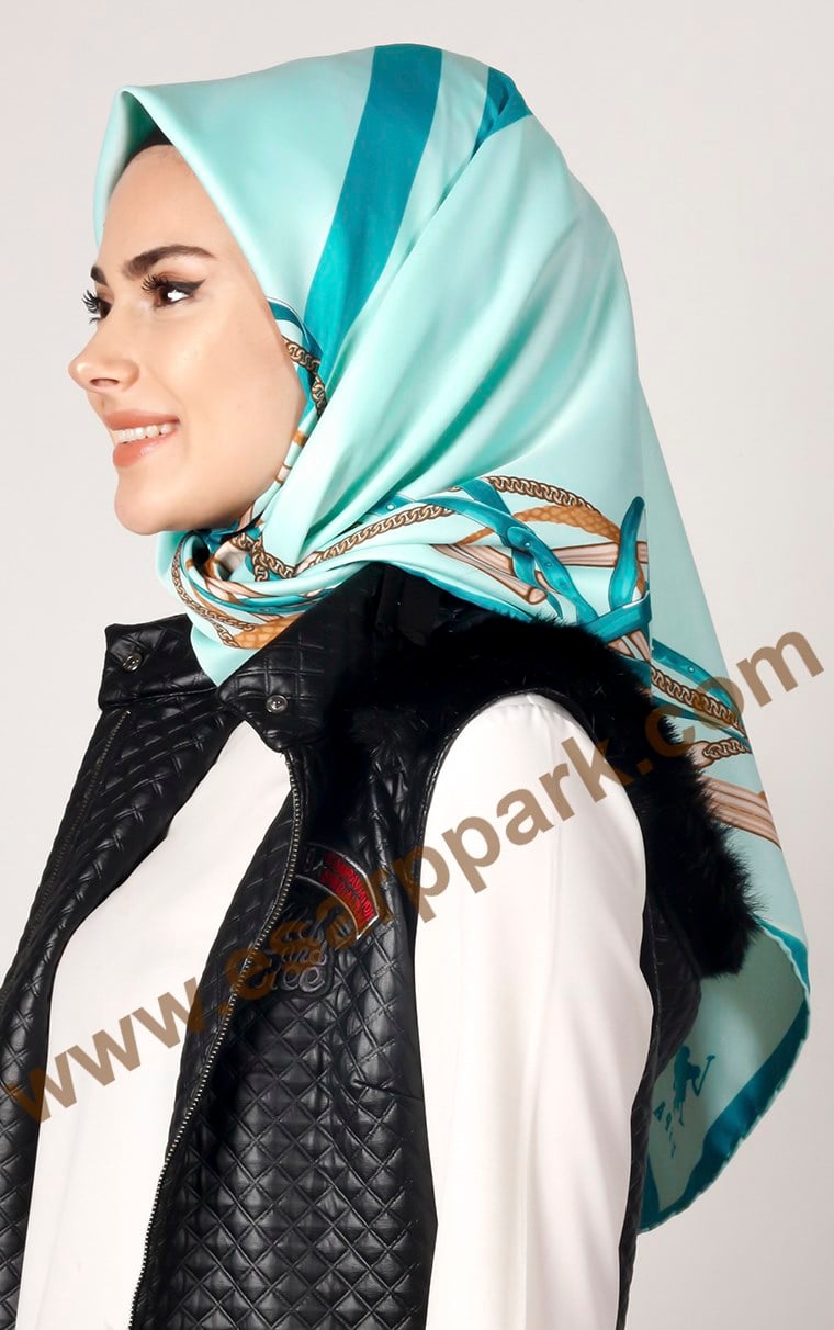 102-0008-04 U.S POLO ASSN EŞARP AQUA