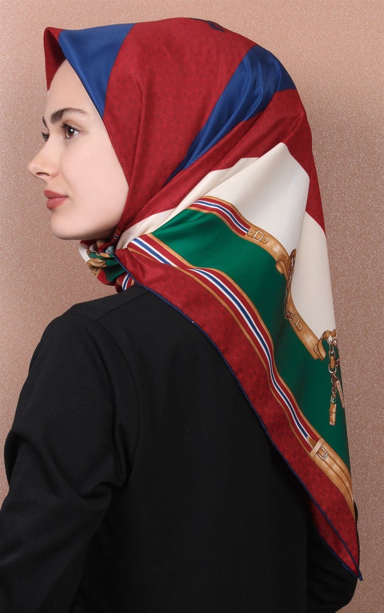 102-0010-06 U.S POLO ASSN EŞARP CAMEL LACİVERT