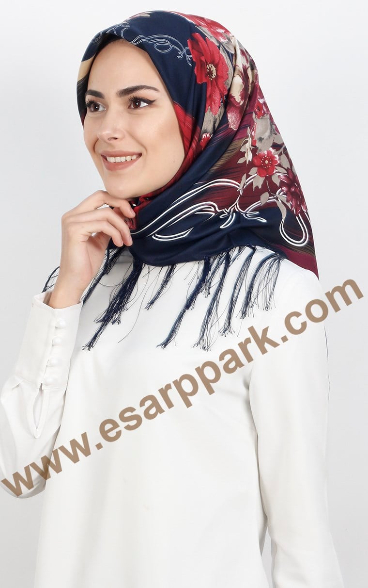 111-0011-10 PİRAMİT PÜSKÜLLÜ EŞARP 