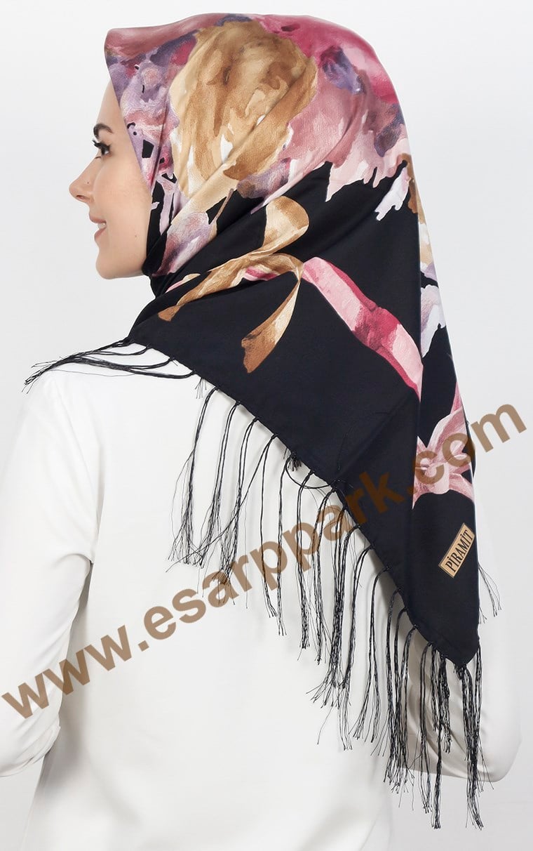 111-0013-20 PİRAMİT PÜSKÜLLÜ EŞARP