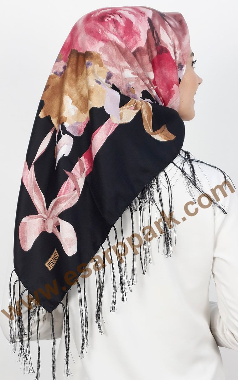 111-0013-20 PİRAMİT PÜSKÜLLÜ EŞARP