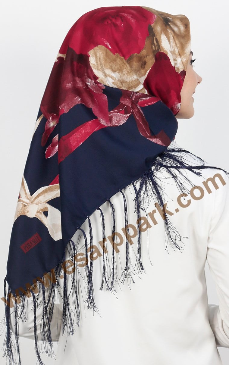 111-0014-05 PİRAMİT PÜSKÜLLÜ EŞARP