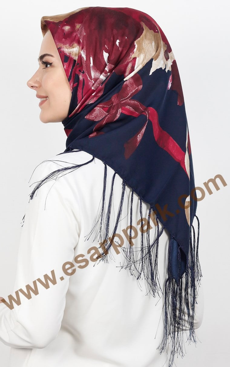 111-0014-05 PİRAMİT PÜSKÜLLÜ EŞARP