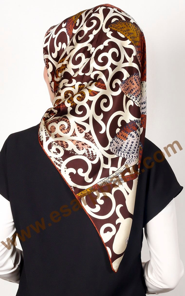 1469-8 SARAR İPEK KİREMİT KREM