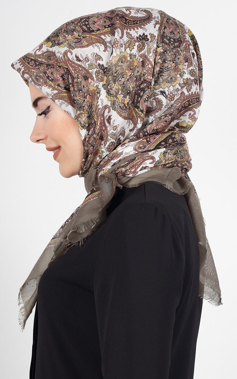 Akel Pamuklu 140x140 Cm Eşarp 1080-4