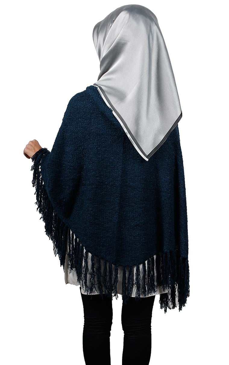 Kapşonlu Panço 10011-1