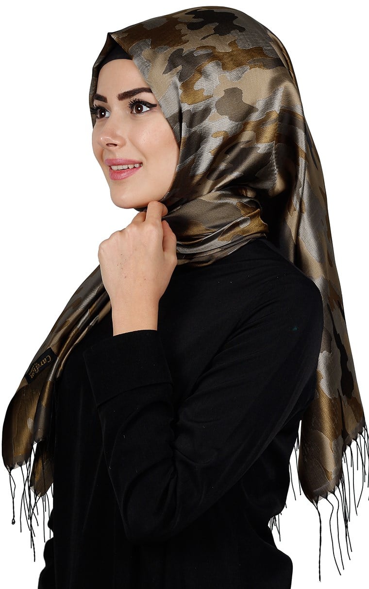 Kamuflaj İpeksi Şal 5550-28