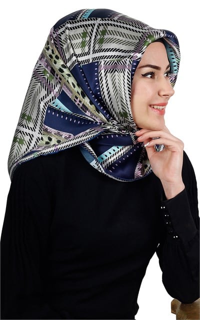 İndirimli İthal İpek Eşarp 1308-3