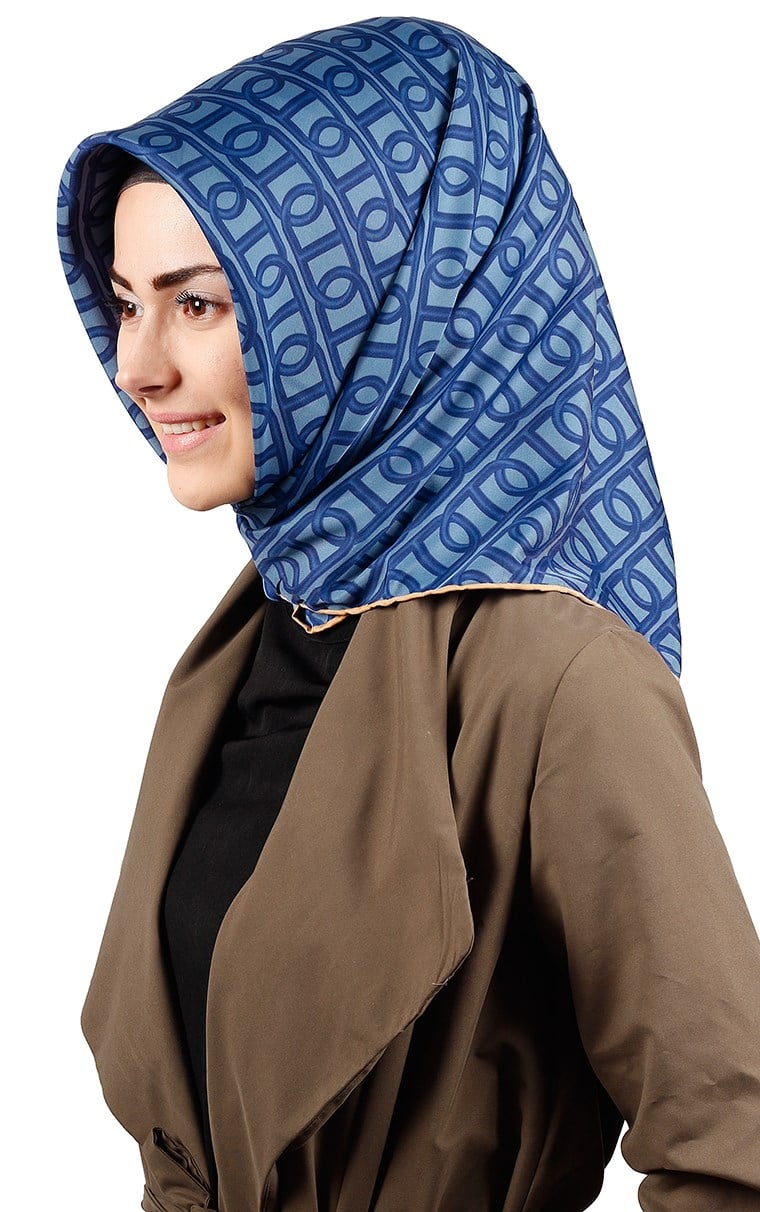 102-0027-05 U.S POLO ASSN EŞARP MAVİ SAKS