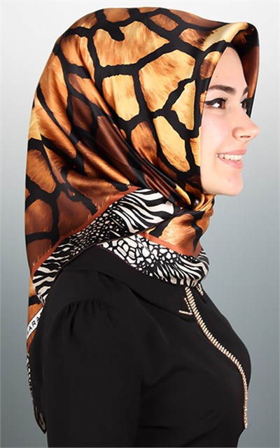 1446-11  SARAR İPEK SİYAH KAHVE