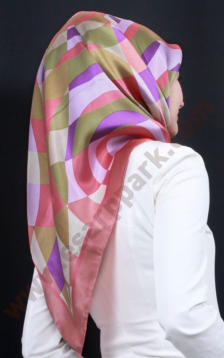 3866-3 ARMİNE İPEK PEMBE GRİ