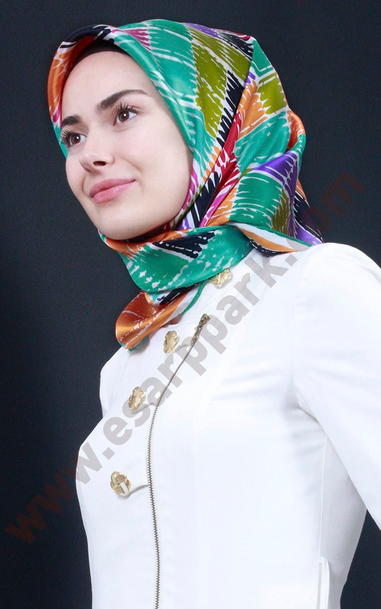 3869-02 ARMİNE İPEK TURUNCU EKRU