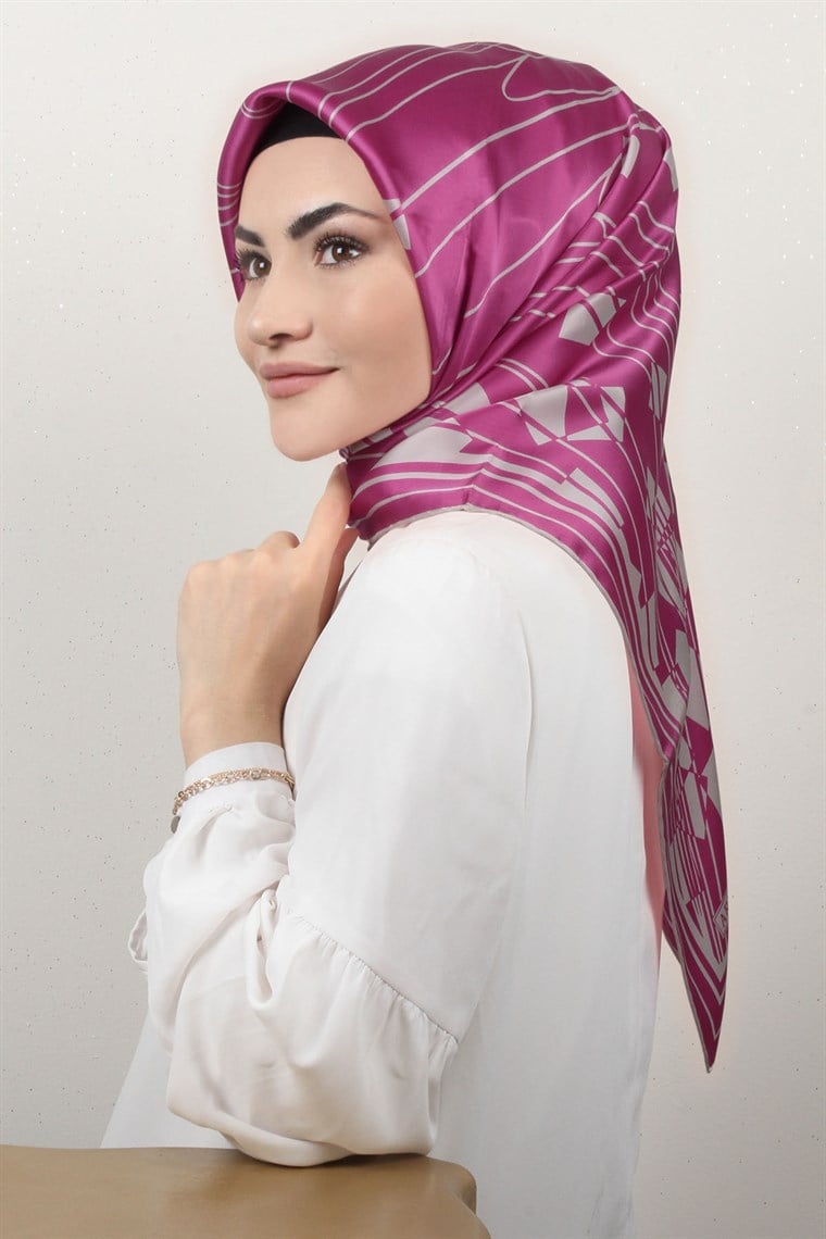 4161-13 ARMİNE İPEK GRİ LİLA