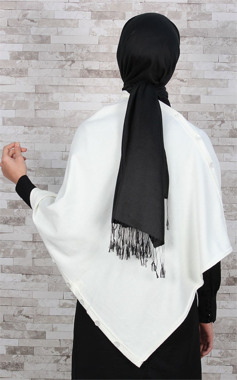 513-0001-08 DÜĞMELİ PANÇO EKRU