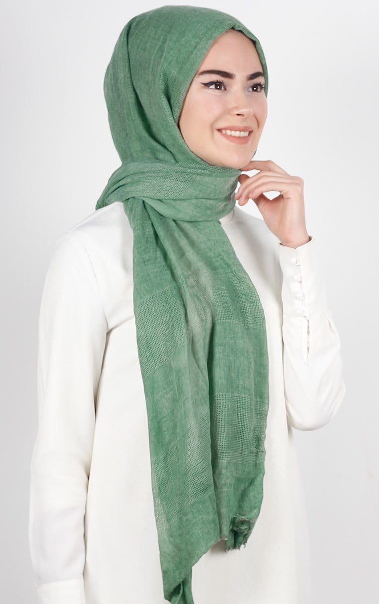 Akel İndigo Fileli Şal 140-12