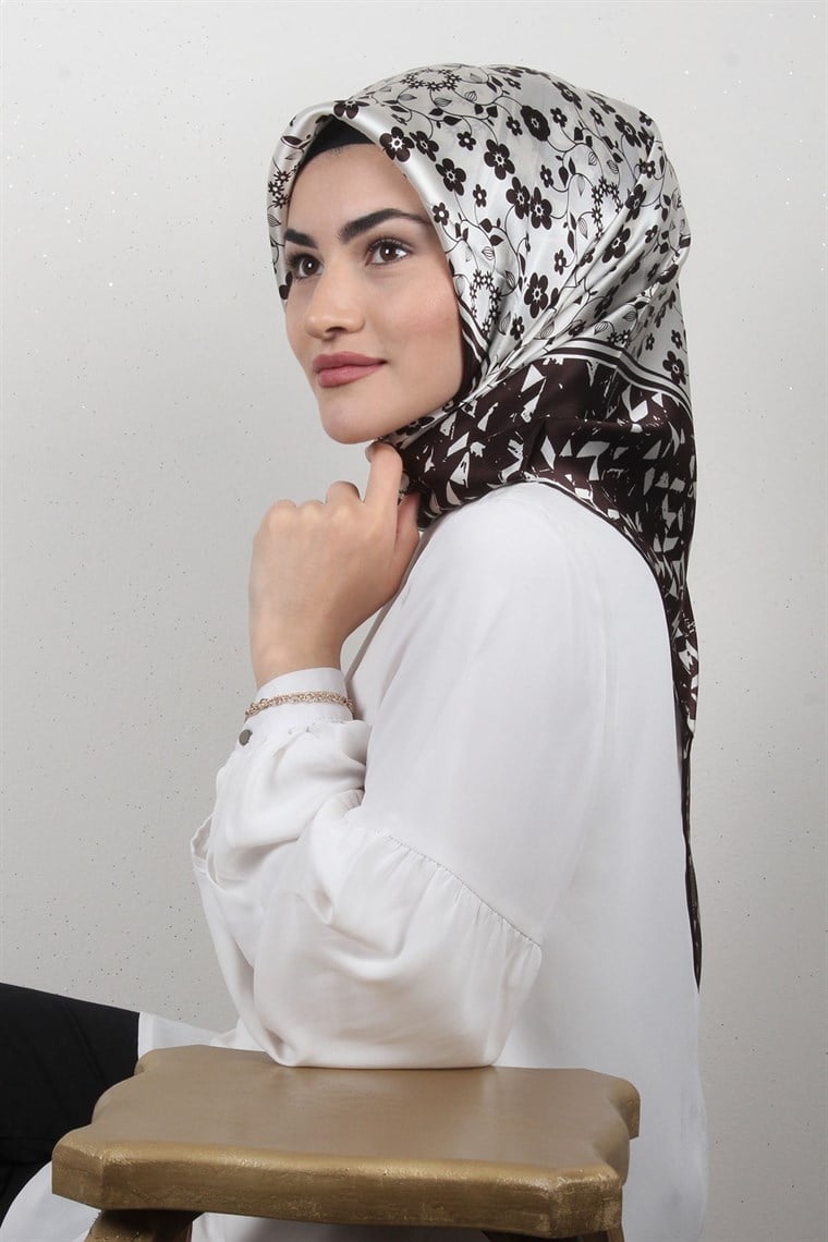 4506-12 ARMİNE İPEK SİYAH FUŞYA